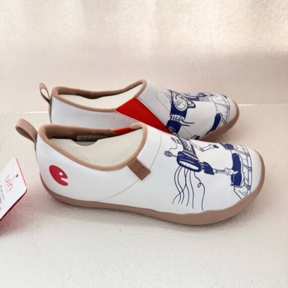 Womens Size 6.5 New UIN Slip On Shoes Loafers Microfiber Leather Upper Viva UIN - Picture 2 of 10